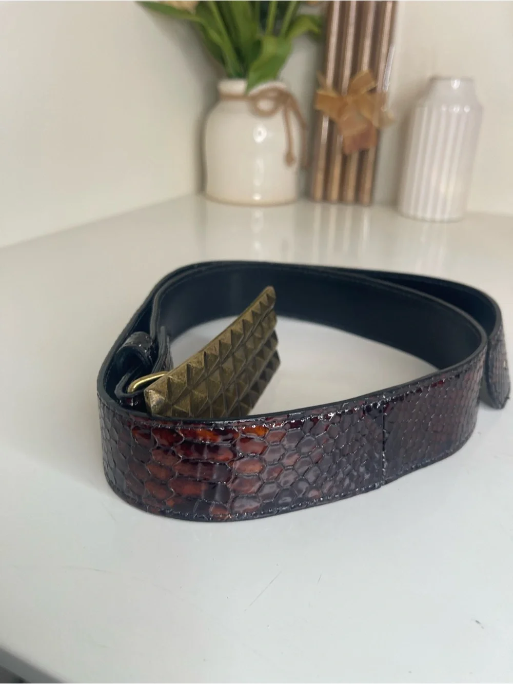 Jana Kos Snakeskin Belt L38